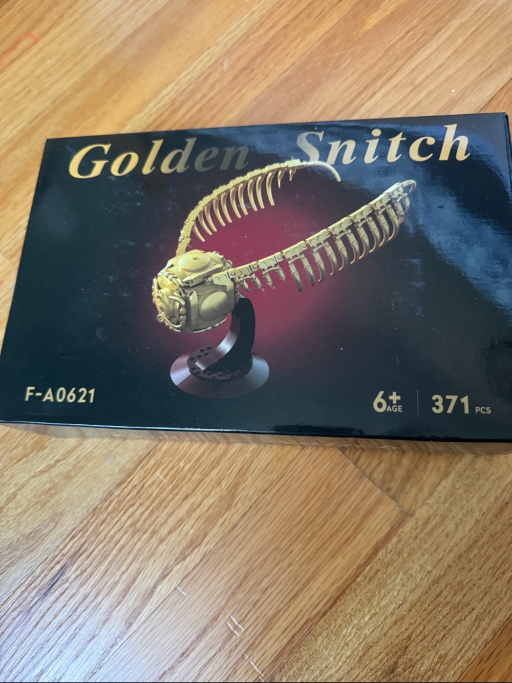 Golden Snitch Model Kit, building blocks. Gold and Black. New in sealed box.
